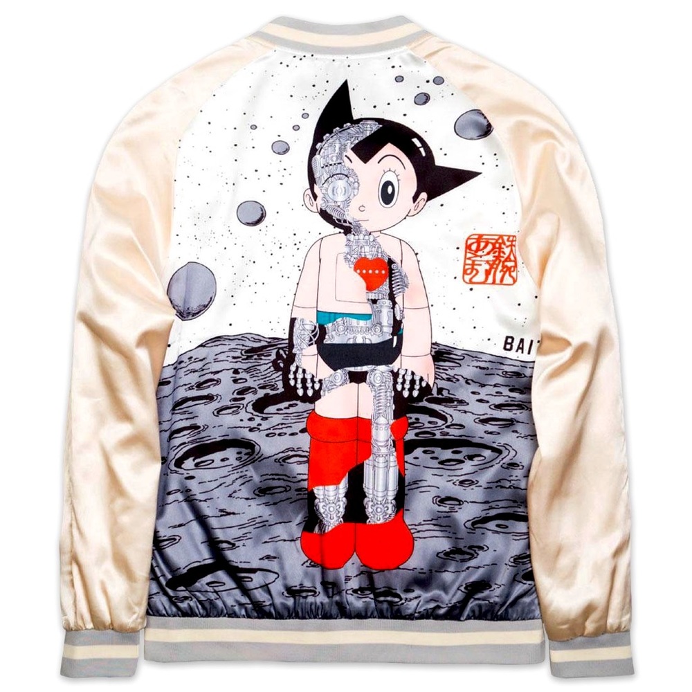 BAIT x Astro Boy Men Moon Premium Souvenir Jacket (Gold/White)